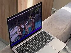 Lena Paul Nude On Sofa, Masturbating With Natural Tits And Big Ass