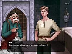 sleeping naked pixie with angry shepherd