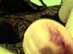 Chubby wife with hairy pussy gives pov hand-job in emotional intimacy