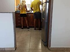 Hidden Sex with Stepmother's Husband