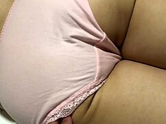 i watch asian milf masturbate with wet shaved pussy close up.