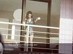 Ms denvers plays with big tits in game 😏