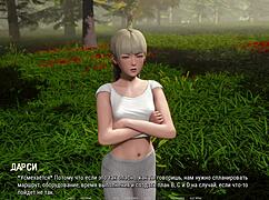 Horny Hentai Girlfriend Sucks Nipples in Big Tits Gameplay