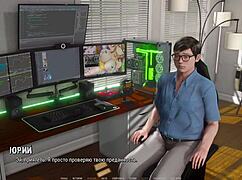 Horny Hentai Girlfriend Sucks Nipples in Big Tits Gameplay