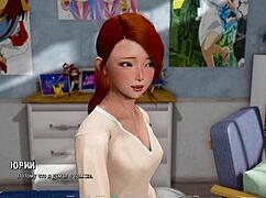 Horny Hentai Girlfriend Sucks Nipples in Big Tits Gameplay