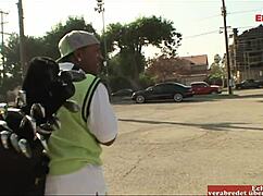 Petite blonde teen with tiny boobs screams in delight enjoying big black cock!