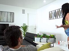 Seductive Tanned Stepmom Ditches Him for Hardcore Cowgirl Fucking