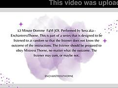 Suggestive Femdom Jerk Off Instructions with Denial