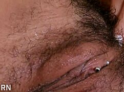 Sexy Brazilian Girl Fingers Hairy Pussy in Bathtub