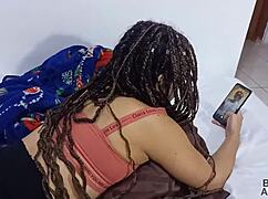 Teen niece cheats, gets convinced to anal sex while husband calls on phone