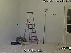 broke dude lets slutty friend ride his ex-girlfriend for some hard cash in wild threesome