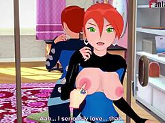 Гвен Теннисон трахается перед зеркалом в 3D ПОВ превью