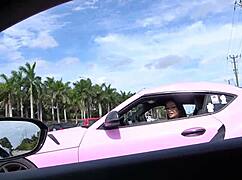 Petite asian teen loses street race and takes fat cock outdoors