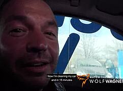 cute teen Jessii Van Riva dicked down hard in stairwell, full scene at WolfWagner.com