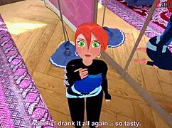 Gwen Tennyson Fucks in Front of Mirror in 3D POV Preview