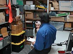 Security guard catches tiny teen stealing from the store, what happens next?