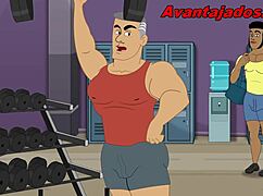 Feeling Passion In Cartoon Gay Gym