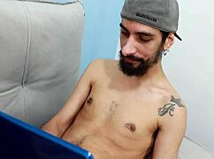 I'm sitting on my friend's 23cm big cock