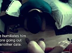 is this femdom chastity cuckold story turning you on? the european mistress submits her old husband to maledom humiliation