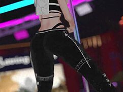 Virtual reality chat pole dancing performance