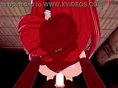 im watchin this hentai where rias gremory wants more from issei in a full hr movie wit monsters