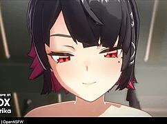 ellen joe from anime hentai brings wild fantasies to life in epic scenes