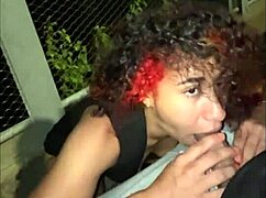 I gave a stranger some tight latina pussy outdoors with his big black cock