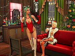 Tav Rides Astarion Cowgirl For Pleasure On Christmas Eve In Sims 4