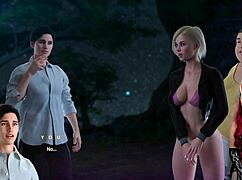 Touching clit during porn game play