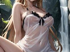 Did she see them watching her masturbate in 3D anime?