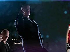 Touching clit during porn game play