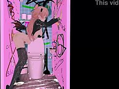 spoilt girl keeps riding in cowgirl till she squirts! what a mess!