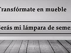 Transform Into Furniture For Semen Lamp Jerk Off Instructions In Spanish.