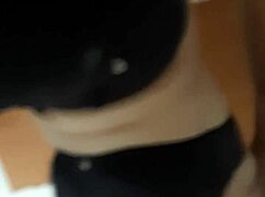 swallowing milk eagerly like a cute girl