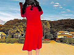 Sissy crossdresser rides in sexy cowgirl slut style