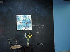 behind the scenes with a fetish model doing balloon promo