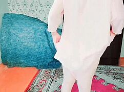 Sissy crossdresser rides in sexy cowgirl slut style