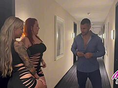 would you bang us in the hotel hallway for interracial threesome action?
