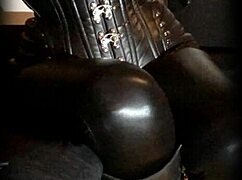 Sissy gets anal training with small cock.