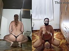 Homemade Anal Slut Undresses In Lingerie For Dildo Play!