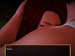 My new family playing a fun game together.