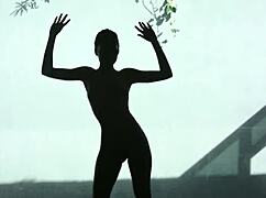 Charming Suzanna A undresses outdoor in natural softcore solo 😊