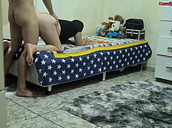 Stepson caught stepdad banging curvy half-sister rough