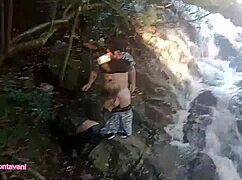 Tiffany Montavani Fucks Pitoco At Waterfall.