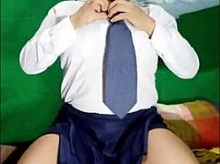 cute hijastra gets super hot after classes and gives me delicious quick sex, real homemade porn fucking 😍