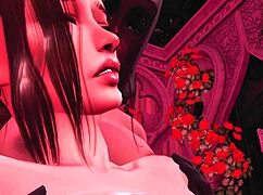 Lara Croft turned into a slave of huge futanari cock!