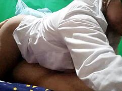 cute hijastra gets super hot after classes and gives me delicious quick sex, real homemade porn fucking 😍