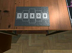 intense blowbang with monster cocks in hentai escape room