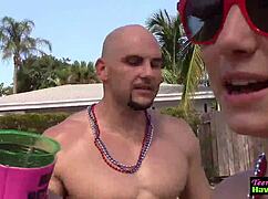 Party Teens Engage In Outdoor Activities