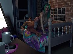 Cam Girl Has Reverse Cowgirl Anal In Sexy Outfit - 3D Porn